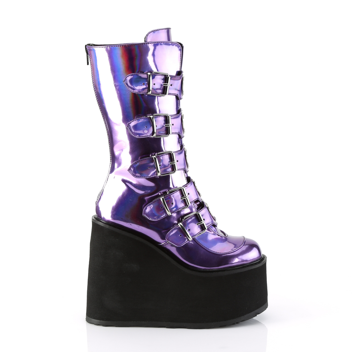 women's demonia swing 230 platform mid calf boot