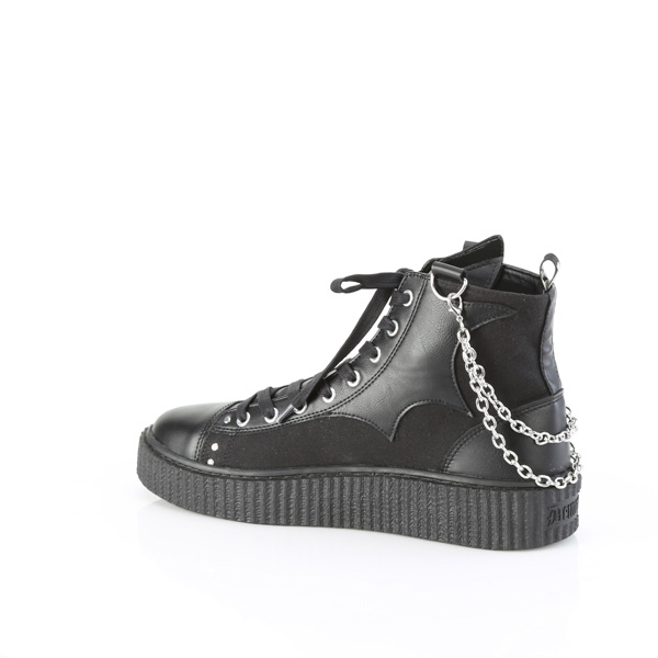 Sneeker 230 High Top Ankle Creeper Unisex Sneaker - Demonia Direct