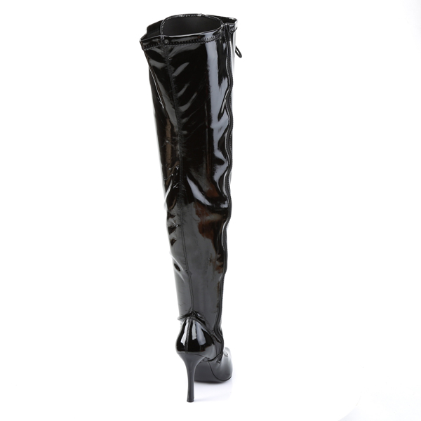 wide width thigh high heel boots