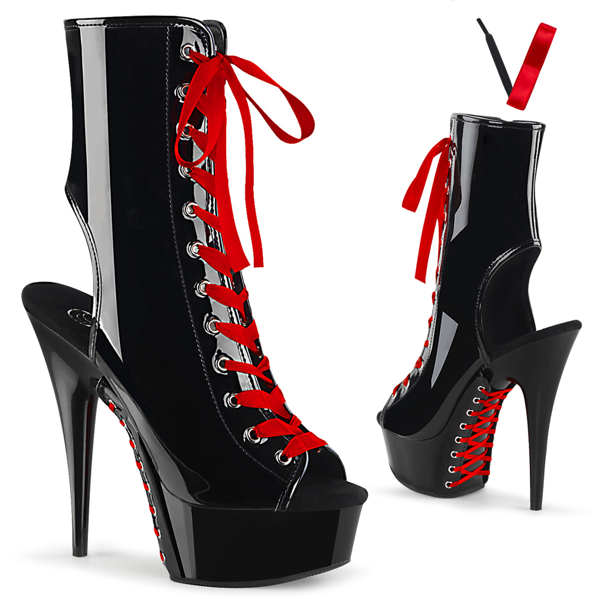 Pleaser SHOES & BOOTS : Platforms (Exotic Dancing) : Ankle/Mid-Calf Boots