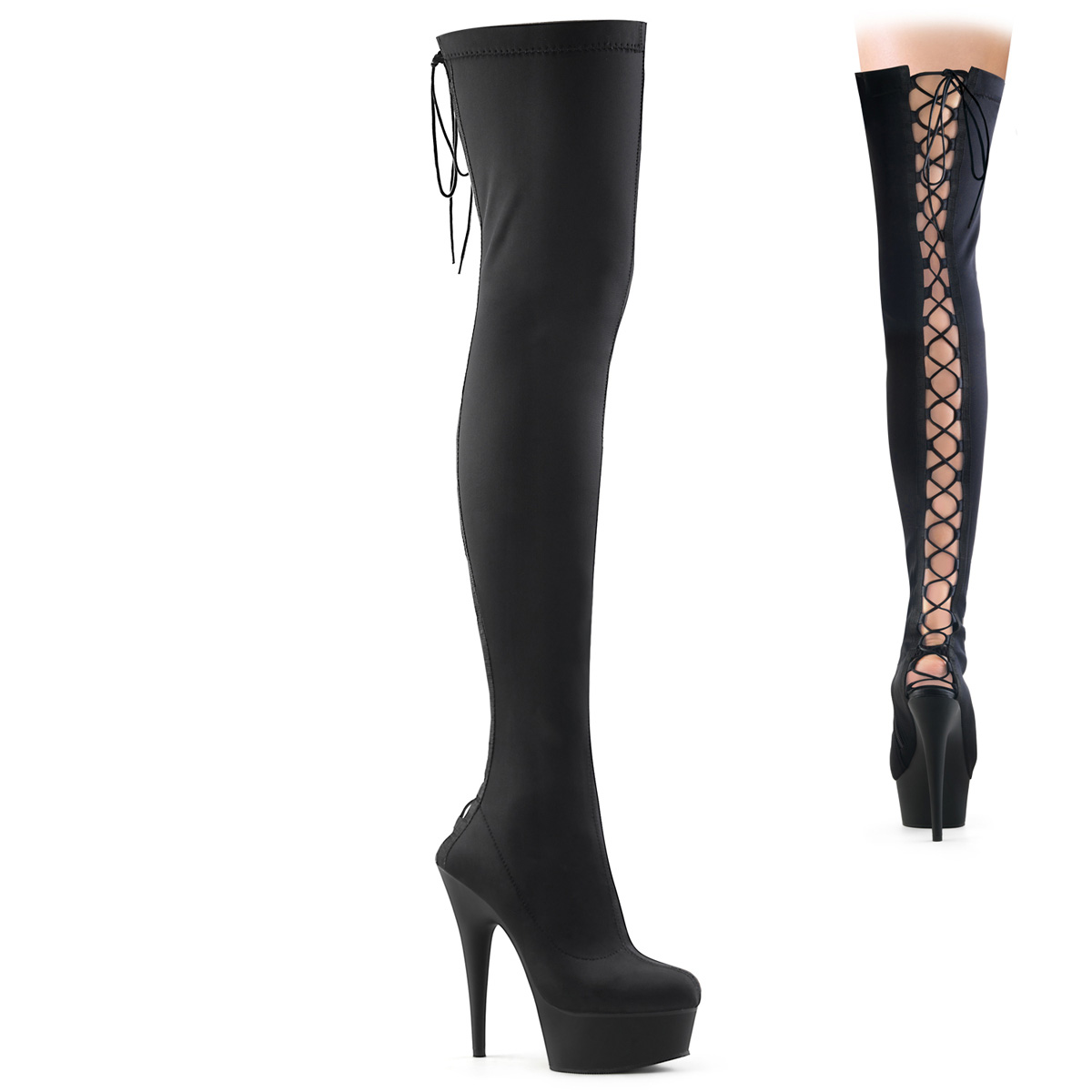 pleaser thigh boots