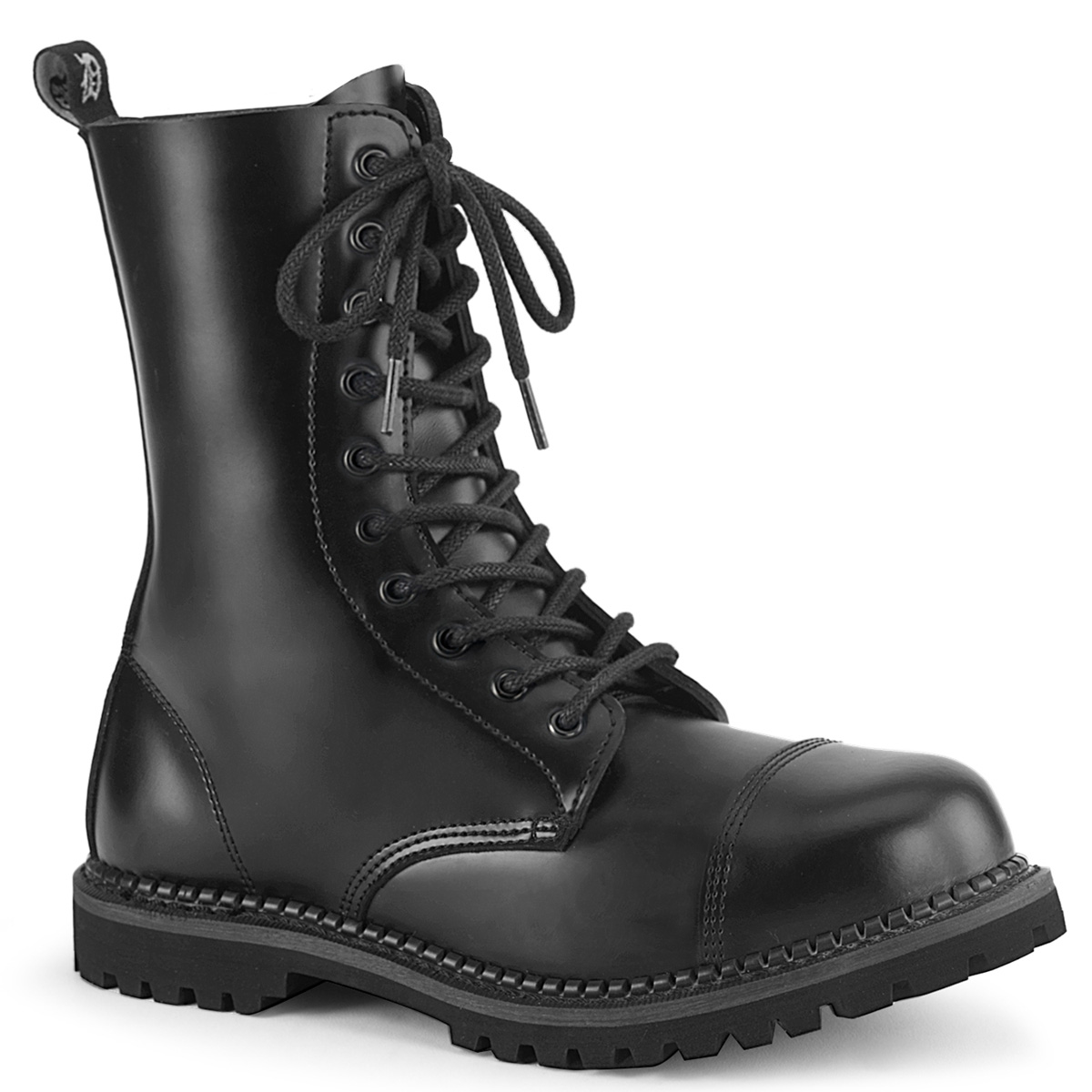 leather steel cap boots