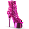 ADORE-1008SQ Fetisch Glitter & paljetter Peep-toe Stövlett Vegan