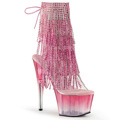 ADORE-1017RSFT Fetisch Fransar Glitter & paljetter Peep-toe Stövlett