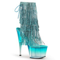ADORE-1017RSFT Fetisch Fransar Glitter & paljetter Peep-toe Stövlett