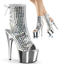 ADORE-1018DBM Fetisch Glitter & paljetter Peep-toe Stövlett Trender hösten 2016 Vegan