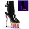 ADORE-1018SRS Fetisch Peep-toe Pride Stövlett UV-reaktiva