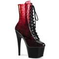 ADORE-1020OMB Fetisch Glitter & paljetter Stövlett Vegan