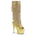 ADORE-2024RSF Fetisch Fransar Glitter & paljetter Knähöga stövlar Peep-toe