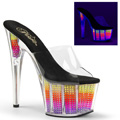 ADORE-701SRS Fetisch Glitter & paljetter Pride Sandal UV-reaktiva