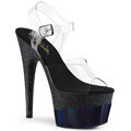 ADORE-708-2HGM Fetisch Glitter & paljetter Sandalett Vegan