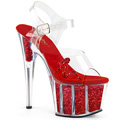ADORE-708GTG Fetisch Glitter & paljetter Sandalett Vegan