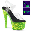 ADORE-708NSK Fetisch Sandalett UV-reaktiva