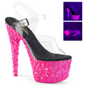ADORE-708NSK Fetisch Sandalett UV-reaktiva