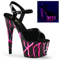 ADORE-709NLB Fetisch Sandalett UV-reaktiva