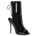 AMUSE-1018 Peep-toe Stilettklack Stövlett Vegan