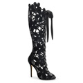 AMUSE-2020 Gothic Knähöga stövlar Peep-toe Pirates & Gypsies Sagor & fantasy Stilettklack Vegan