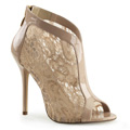 AMUSE-48 Bröllop Peep-toe Pirates & Gypsies Skolett Stilettklack Vegan