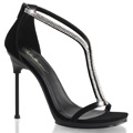 CHIC-29 Glitter & paljetter Sandalett Sexigt & syndigt Stilettklack T-strap Vegan