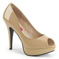 CHLOE-01 Klassisk elegans Peep-toe Pumps Vegan