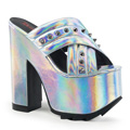 CRAMPS-09 Bred klack Gothic Sandal Vegan