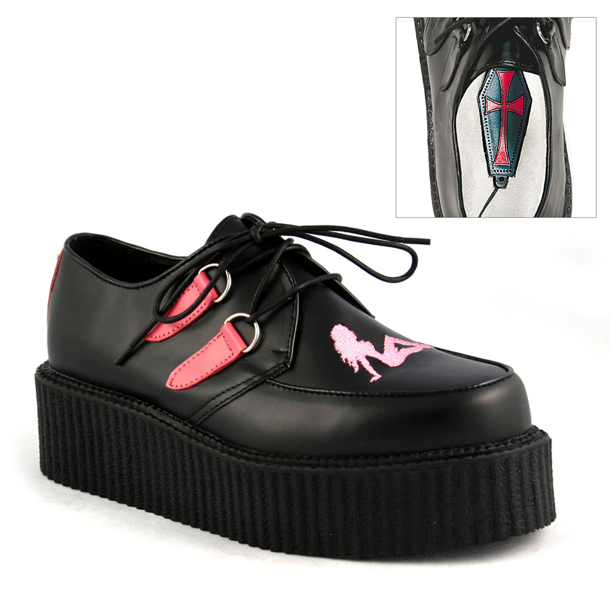 DEMONIA Creeper430 Series 2" P/F Goth Punk Alternative Creeper eBay