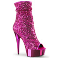 DELIGHT-1008SQ Glitter & paljetter Peep-toe Stövlett Trender hösten 2016 Vegan