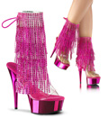 DELIGHT-1017RSF Fransar Glitter & paljetter Peep-toe Stövlett Trender hösten 2016