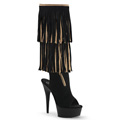 DELIGHT-2059TT Knähöga stövlar Peep-toe