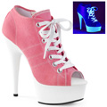 DELIGHT-600SK-01 Peep-toe Skolett UV-reaktiva Vegan