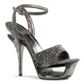DELUXE-631RS Ankelrem Glitter & paljetter Sandalett