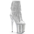 FLAMINGO-1017SRS Fetisch Fransar Glitter & paljetter Peep-toe Stilettklack Stövlett Vegan