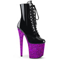 FLAMINGO-1020LG Fetisch Glitter & paljetter Stövlett Vegan
