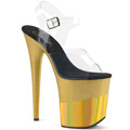 FLAMINGO-808-2HGM Fetisch Glitter & paljetter Sandalett Vegan