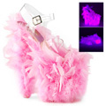 FLAMINGO-808F Fetisch Sandalett UV-reaktiva
