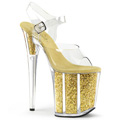 FLAMINGO-808G Fetisch Glitter & paljetter Sandalett Vegan