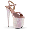 FLAMINGO-809LG Fetisch Glitter & paljetter Sandalett Vegan