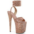 FLAMINGO-891LG Ankelrem Fetisch Glitter & paljetter Sandalett Vegan