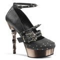 MUERTO-680 Ankelrem Gothic Halloween Pumps Vegan