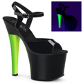 RADIANT-709UVH Fetisch Sandalett UV-reaktiva Vegan