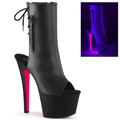 SKY-1018TT Fetisch Peep-toe Stövlett UV-reaktiva Vegan