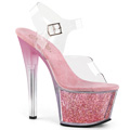 SKY-308G-T Fetisch Glitter & paljetter Peep-toe Sandalett Vegan