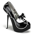 TEEZE-01 Burlesk Gangster Pumps Vegan