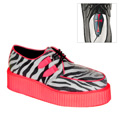 V-CREEPER-507UV Creepers Djurmönster Herrskor Snörskor Unisex UV-reaktiva Vegan