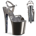 XTREME-809TTG Fetisch Glitter & paljetter Sandalett Vegan